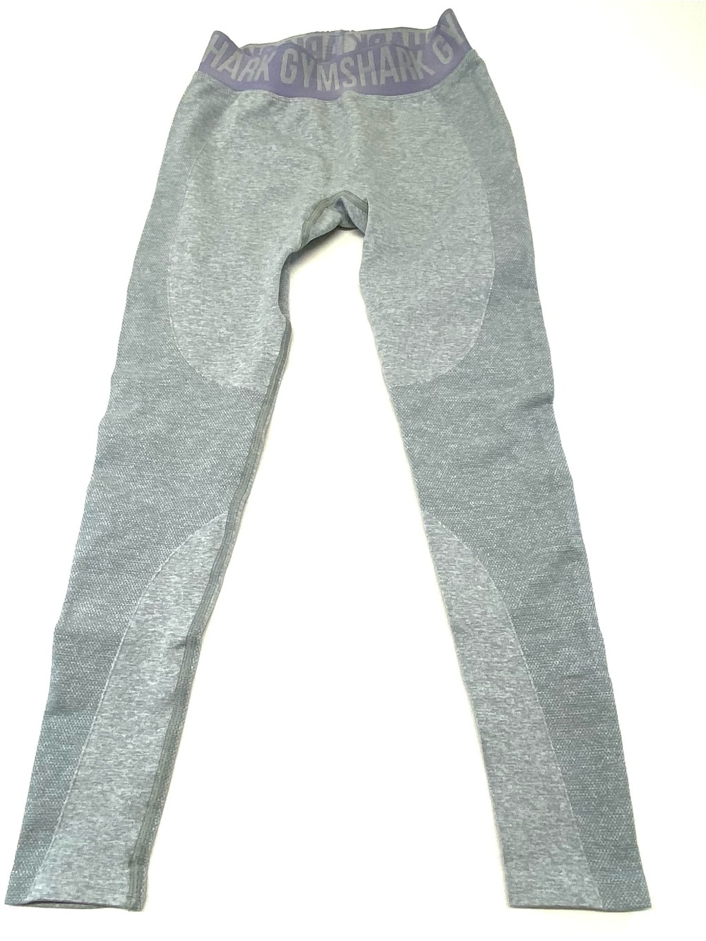 Gymshark Flex Seamless Knit Contouring Leggings Size Small Grey Purple